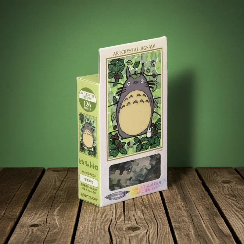 Puzzle Buntglas-Optik 126 Teile - Grauer Totoro - Mein Nachbar Totoro