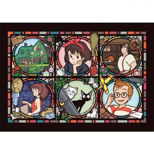 Puzzle Buntglas-Optik 208 Teile Charaktergalerie - Kiki’s Lieferservice