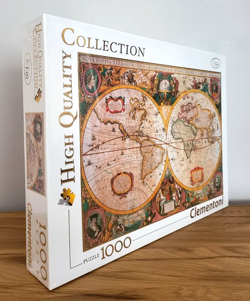 Puzzle Clementoni High Quality alte Weltkarte Kontinente 1000 Teile 50x69cm