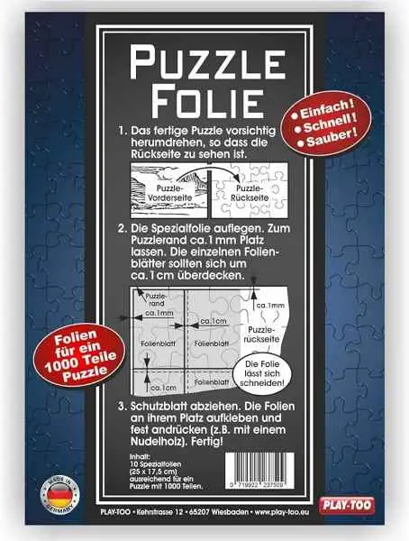 Puzzlekleber Puzzlefolie Conserver fix gemacht für 1000 Teile Puzzle Magic