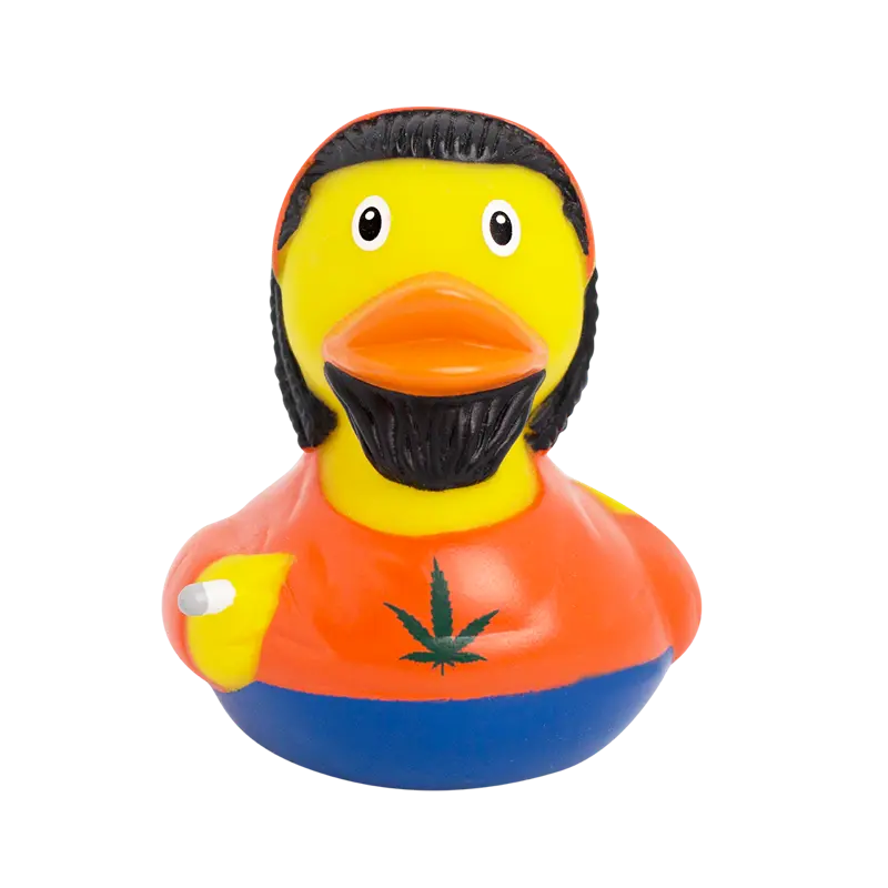 Rasta Ente Badeente Quietscheente Gummiente Lilalu