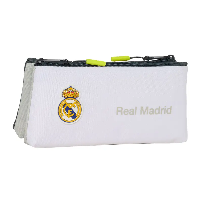 Real Madrid C.F. „Sportlich“ Kulturbeutel, Weiß, 22 x 10 x 8 cm