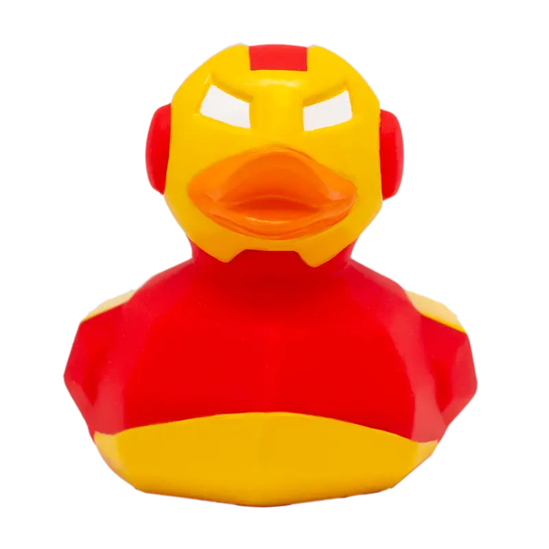 Red Star Ente Badeente Quietscheente Gummiente Lilalu