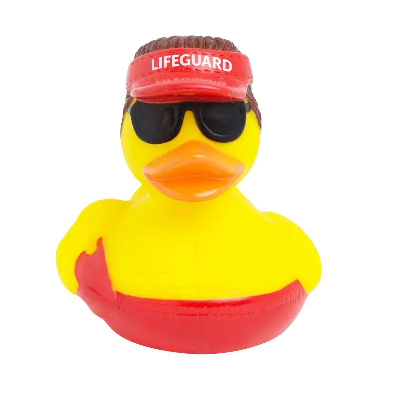 Rettungsschwimmer Ente Badeente Quietscheente Lilalu