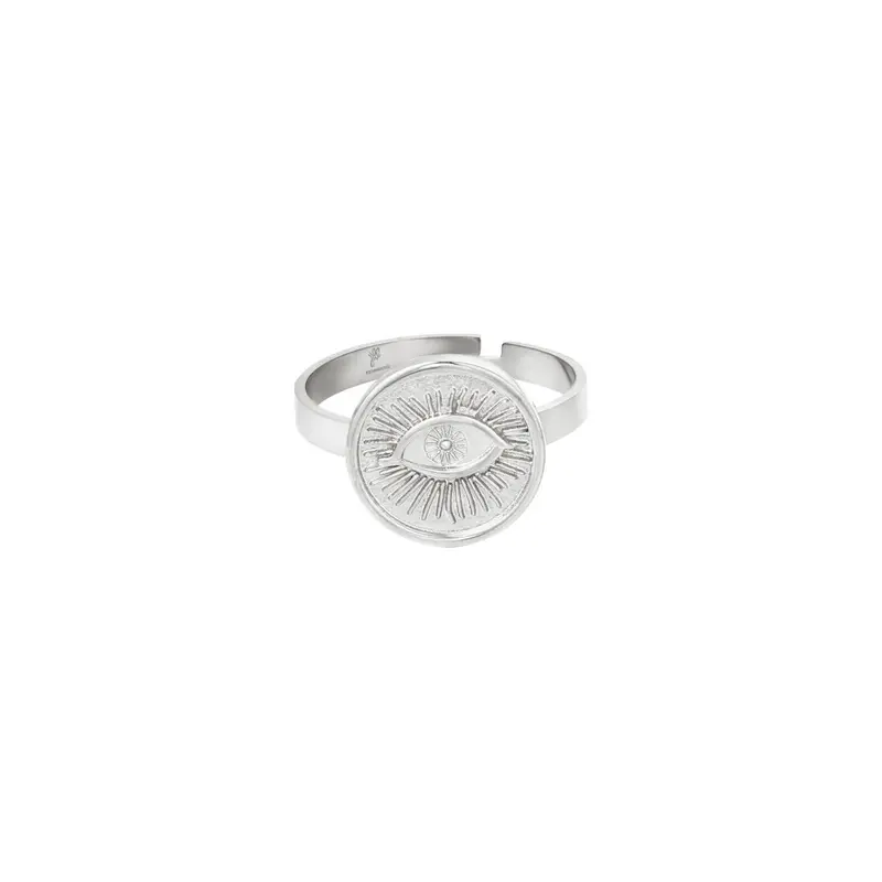 Ring "Magic Eye" in Silber verstellbar