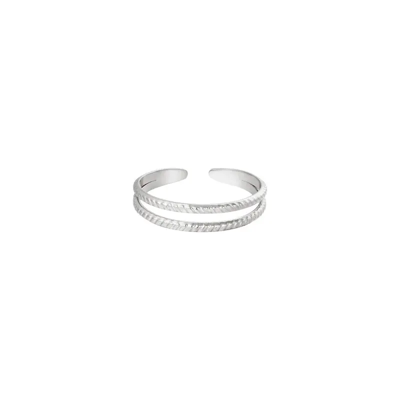 Ring "Miraculous" in Silber verstellbar