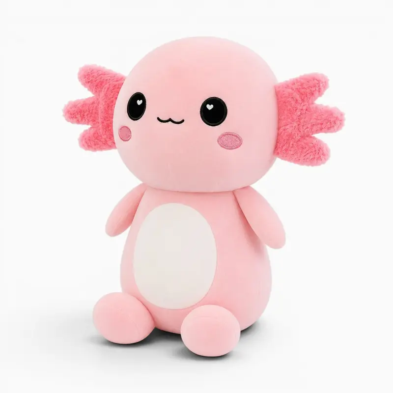 Rosa Axolotl-Kuscheltier