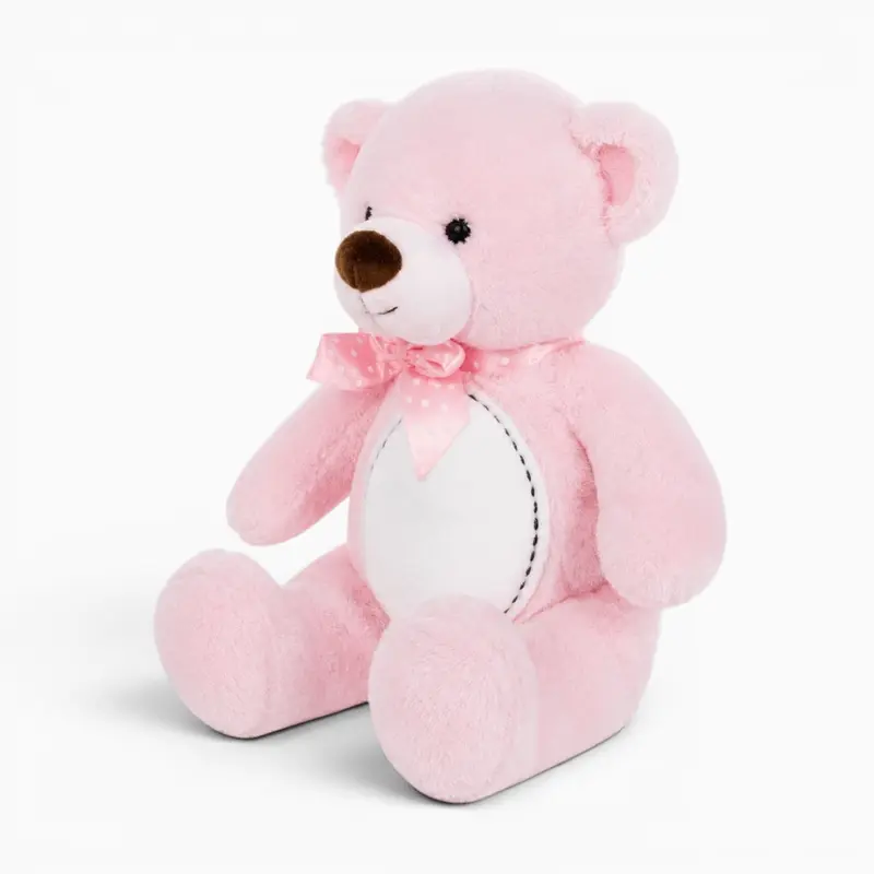 Rosa Teddybär Kuscheltier mit Schleife