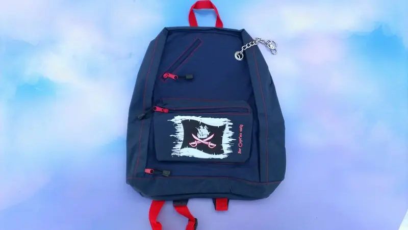 Rucksack „For Capt'ns Only“, 45 × 35 cm