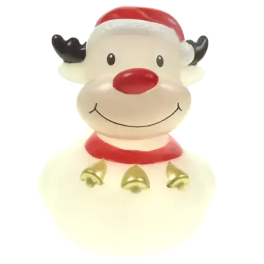 Rudi Rentier Gefrostet Weihnachten Badeente Quietscheente Factotum