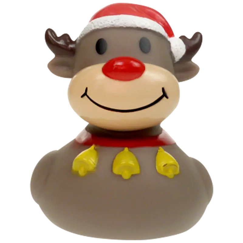 Rudi Rentier Weihnachten Ente Badeente Quietscheente Factotum