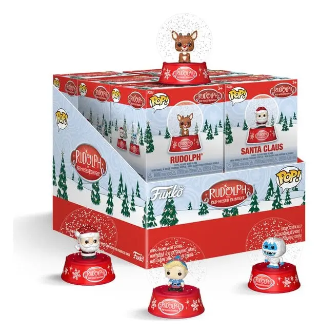 Rudolph mit der roten Nase Mystery Minis Schneekugeln 12 pc 5 cm Blind Box Display (12)