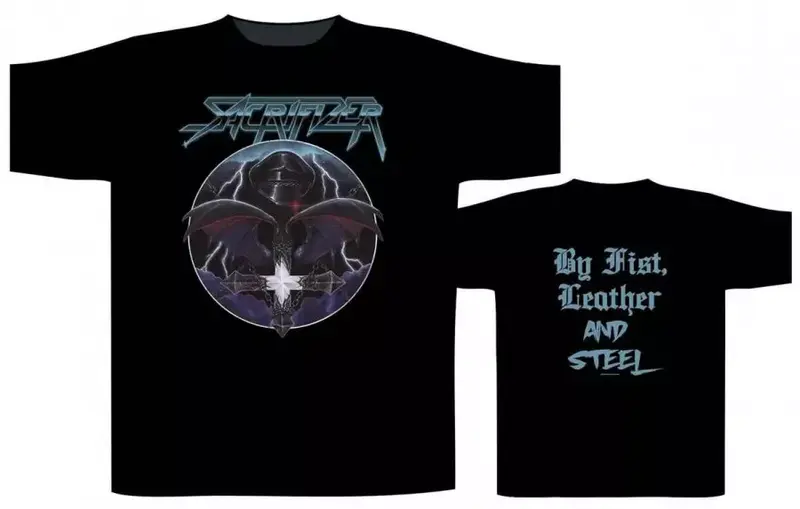 Sacrifizer By Fist, Leather & Steel T-Shirt