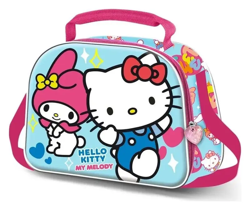 Sanrio 3D Lunch Box Brotzeittasche Hello Kitty Friendship Blue