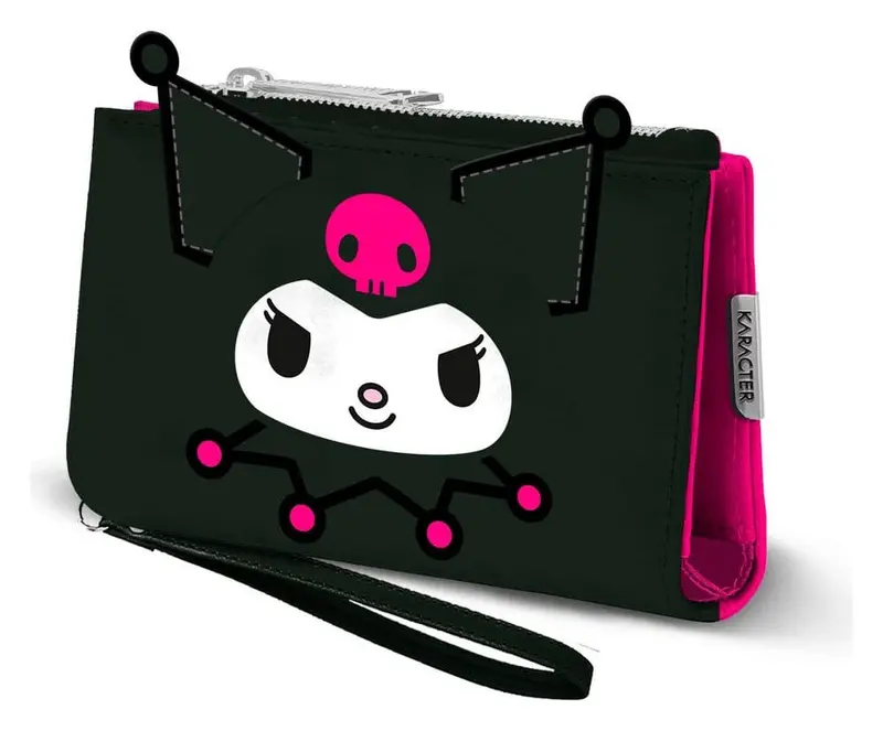 Sanrio Slim Brieftasche Kuromi Face