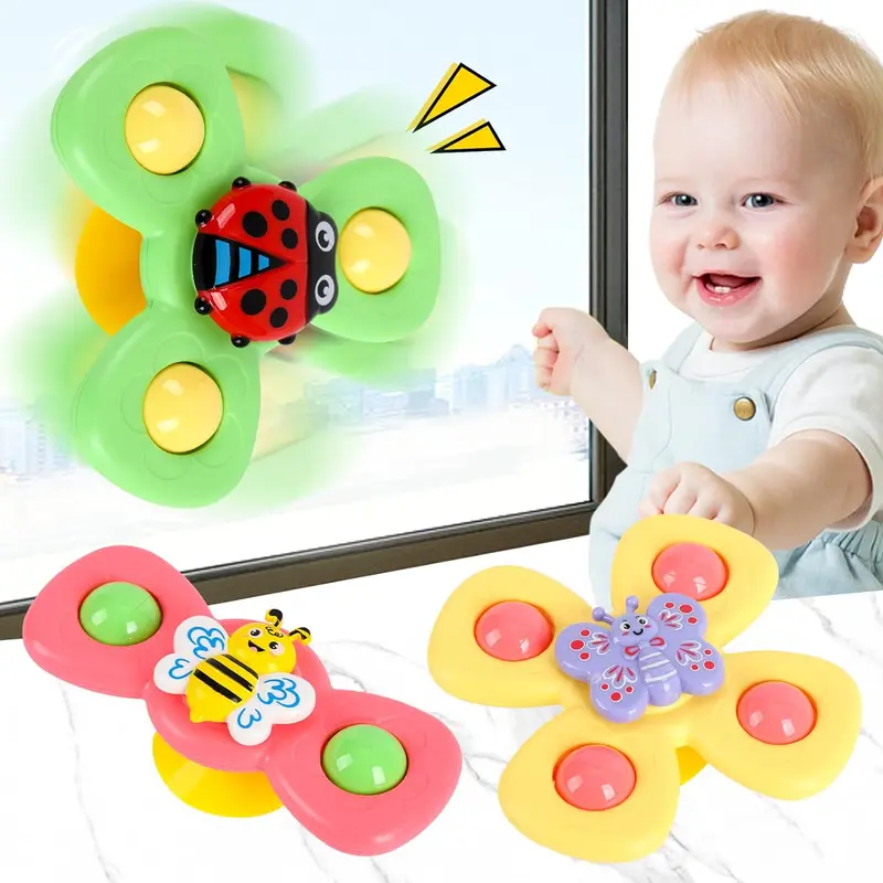 Saugnapf Spinner Badespielzeug 3er Set | ab 18 Monate – Bimbino