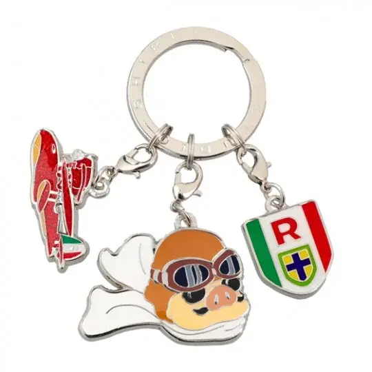 Schlüsselanhänger 3-teilig Marco - Porco Rosso