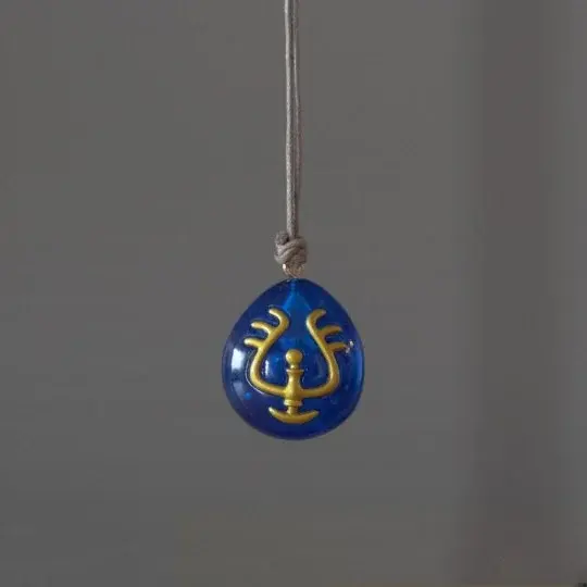 Schlüsselanhänger Kristallamulett - Das Schloss im Himmel