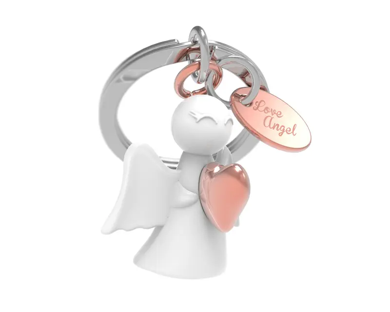 Schlüsselanhänger Liebe Engel Herz Metalmorphose