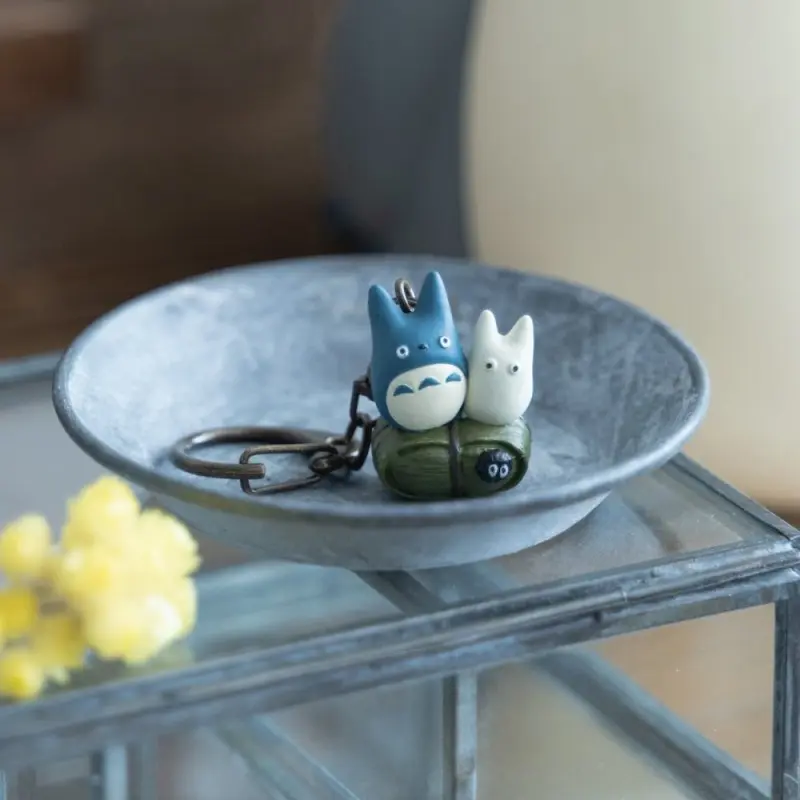 Schlüsselanhänger weißer und blauer Totoro – Mein Nachbar Totoro
