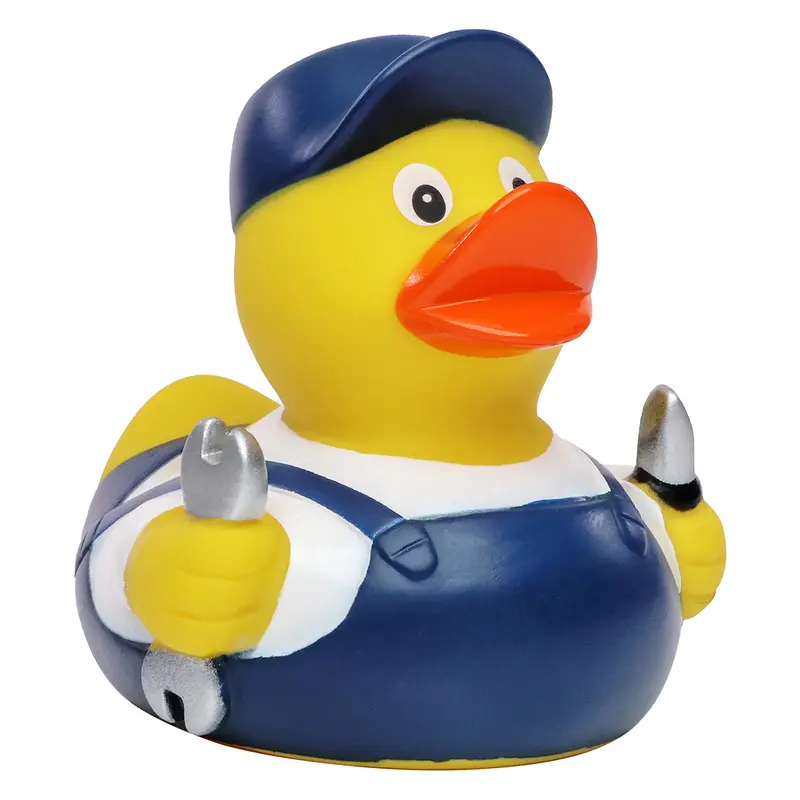Schrauber Handwerker Ente Badeente Quietscheente Schnabels