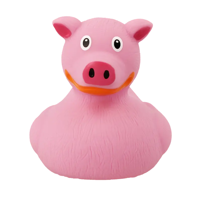 Schweinchen Ente Badeente Quietscheente Gummiente Lilalu