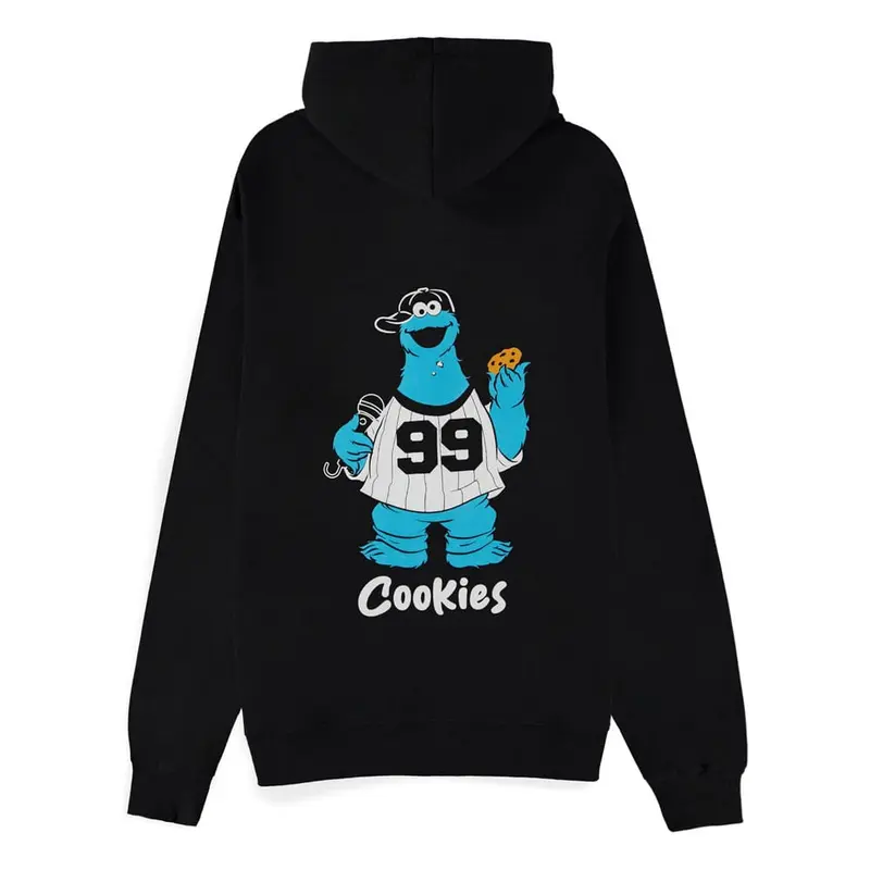 Sesamstraße Kapuzenpullover mit Reißverschluß Krümelmonster 99 Cookies Größe XL