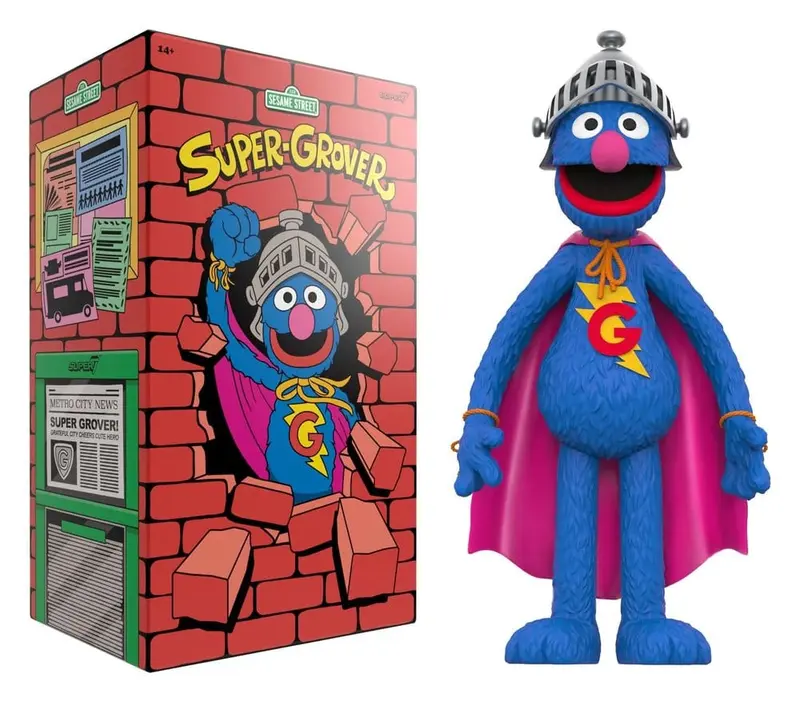 Sesamstraße Supersize Vinyl Figur Super Grobi 36 cm
