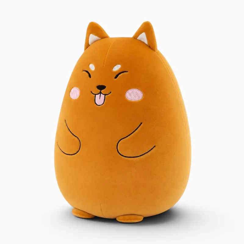 Shiba-Inu-Kuscheltier mit lustigem Gesicht