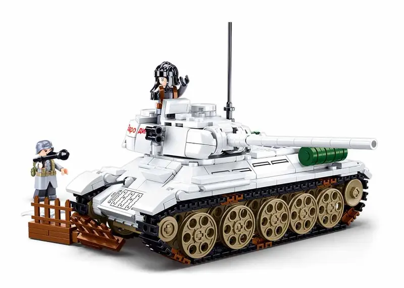 Sluban M38-B0978 - Army Battle of Budapest - Medium Panzer (weiß)