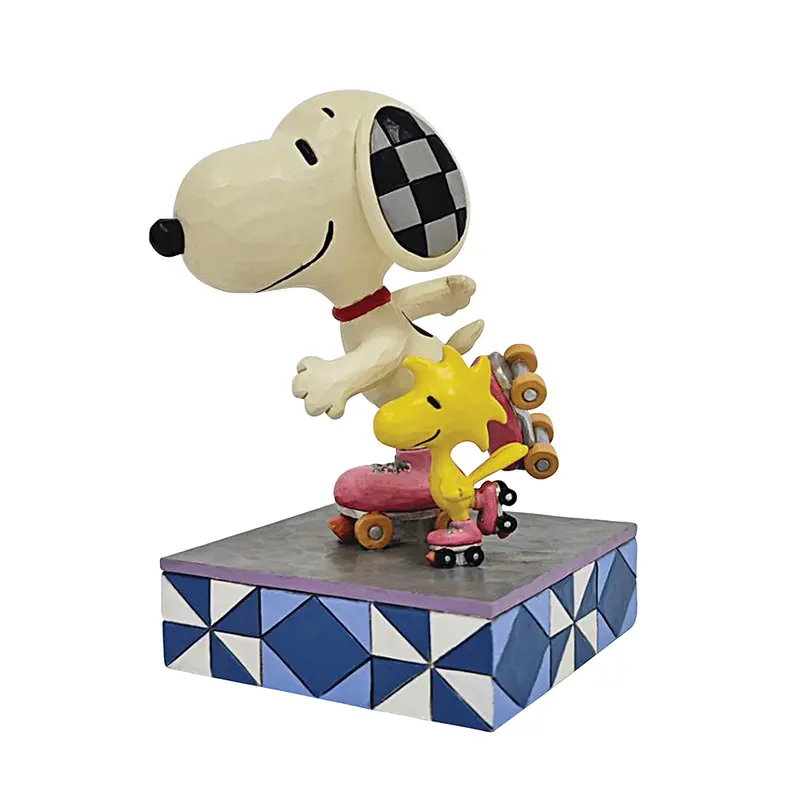 Snoopy Peanuts Snoopy & Woodstock Roller Skating Figur Jim Shore 6016267 Enesco