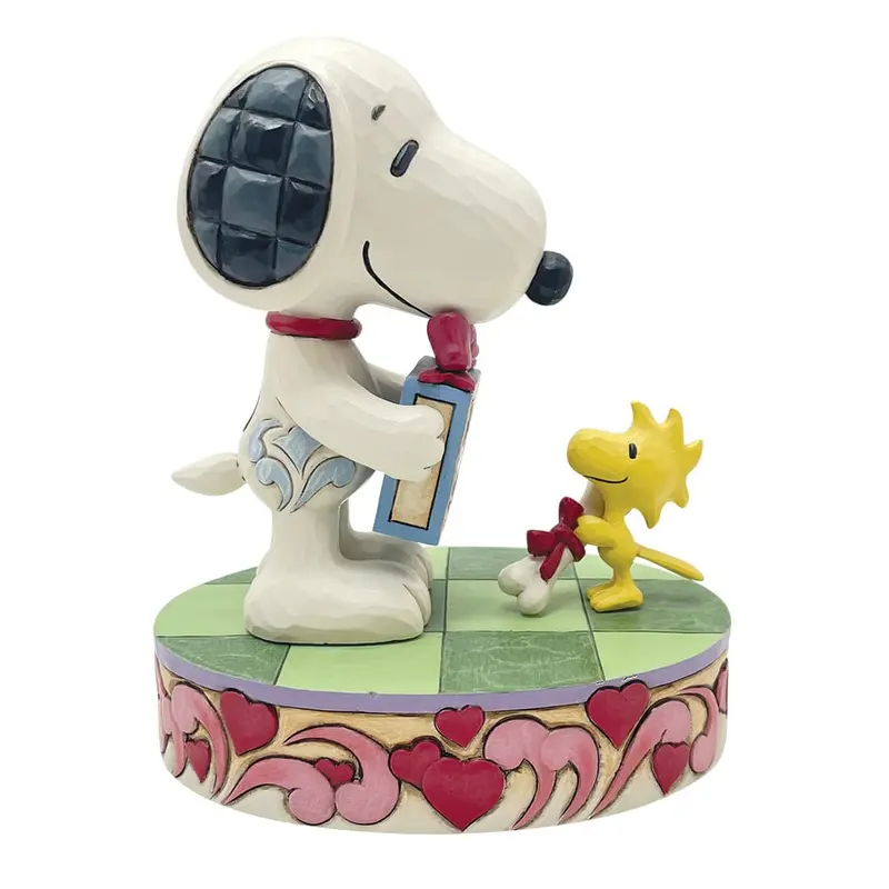 Snoopy Peanuts Snoopy & Woodstock Valentine Figur Jim Shore 6017864 Enesco