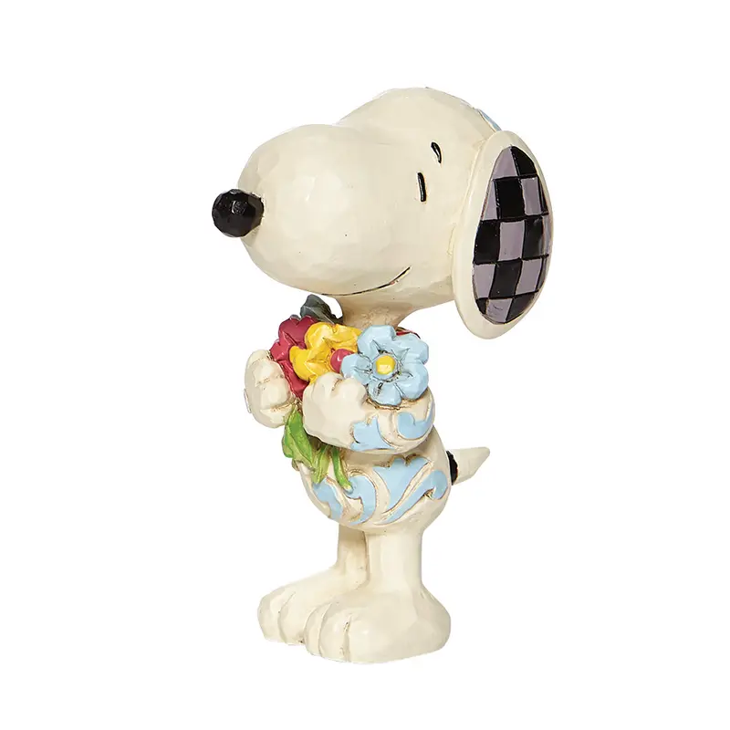 Snoopy Peanuts With Flowers Mini Sammelfigur Jim Shore 6007962 Enesco