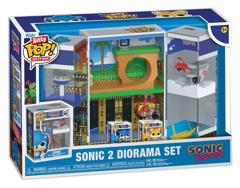 Sonic 2 Bitty POP! Boxes Vinyl Figur Diorama Set