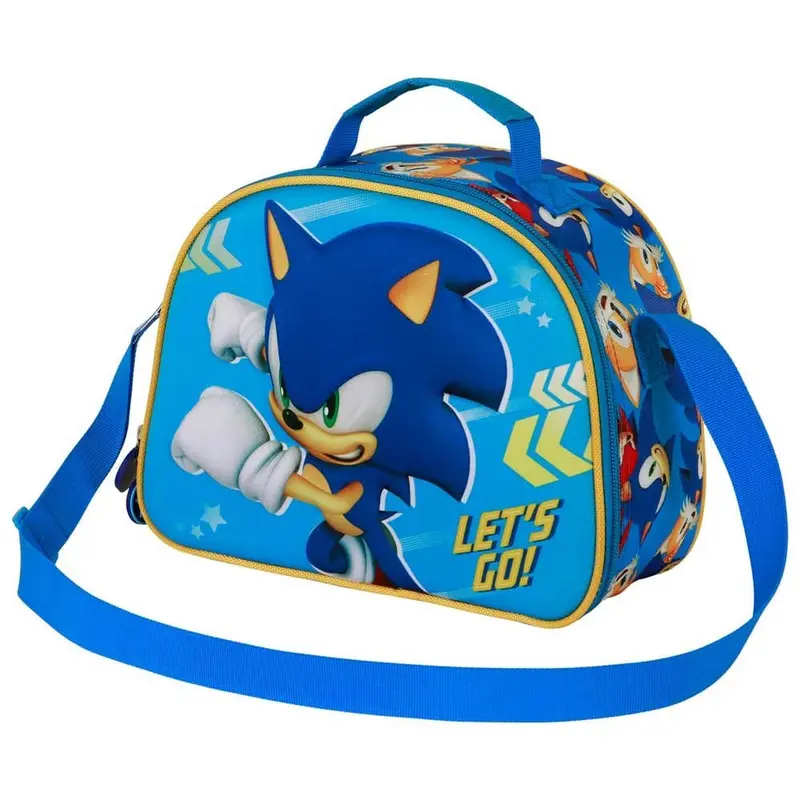 Sonic - The Hedgehog 3D Lunch Box Brotzeittasche SEGA Go Blue