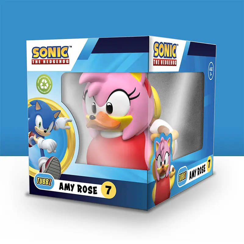 Sonic The Hedgehog Amy Rose Badeente Sammelfigur TUBBZ