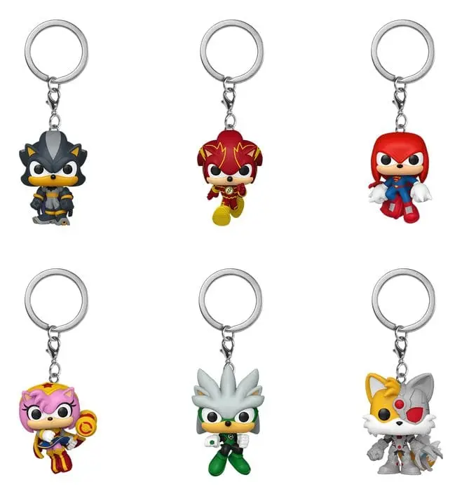 Sonic the Hedgehog POP! Vinyl Schlüsselanhänger 4 cm Display (12)
