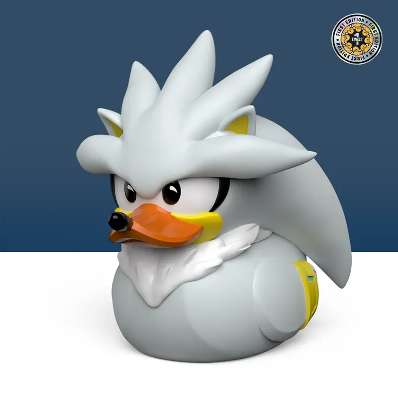 Sonic The Hedgehog Silver Cosplay Ente Badeente Sammelfigur TUBBZ
