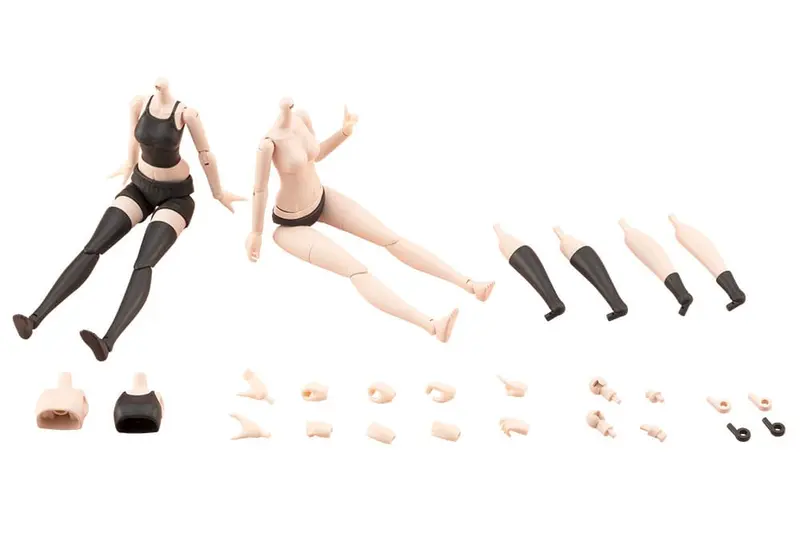 Sousai Shojo Teien Zubehör Set für 1/10 Actionfiguren Dress Up Body Color C Size S