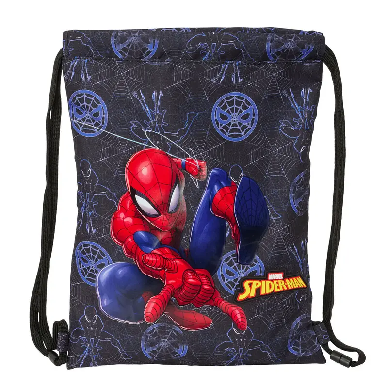 Spider-Man „Attack“ Turnbeutel, Schwarz, 26 x 34 x 1 cm