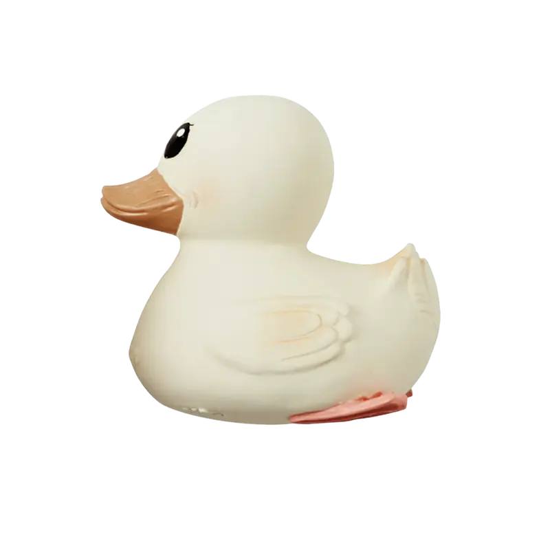 Spielzeug Badeente Naturkautschuk Ente Kawan 9cm Weiß HEVEA