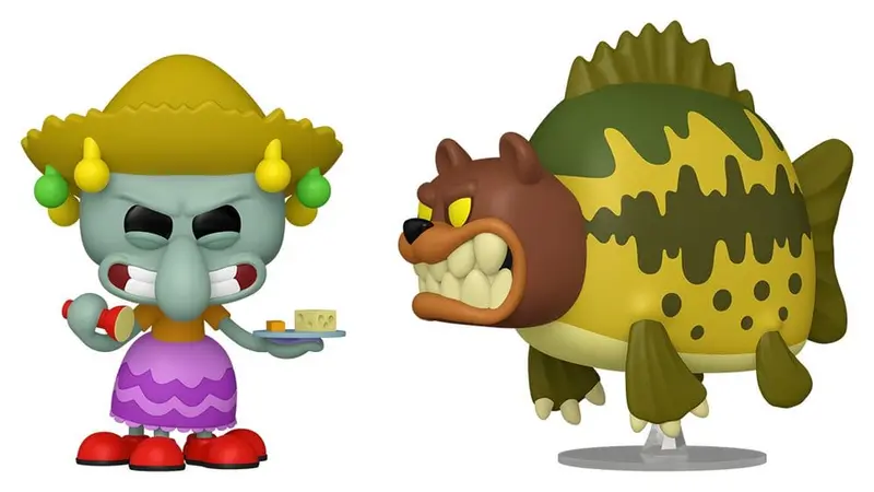 SpongeBob Schwammkopf POP! Animation Vinyl Figur 2er-Pack Squidward & Sea Bear 9 cm