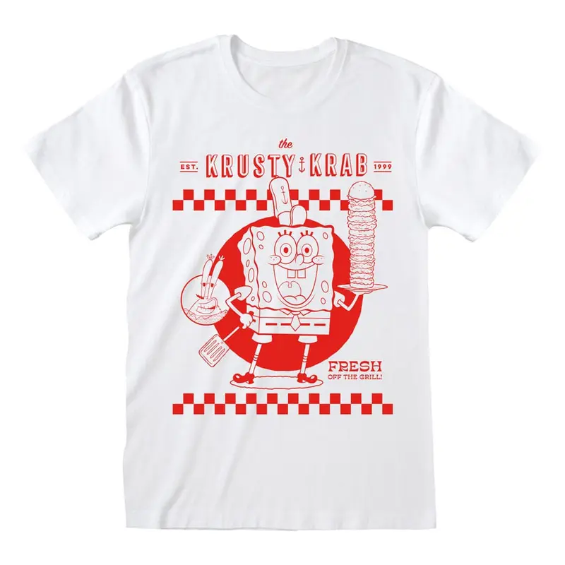 SpongeBob Schwammkopf T-Shirt Krusty Krab White  Größe L