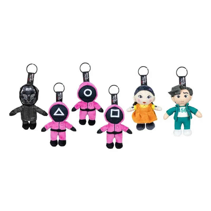 Squid Game Plüsch-Schlüsselanhänger All Stars 12 cm Sortiment (24)