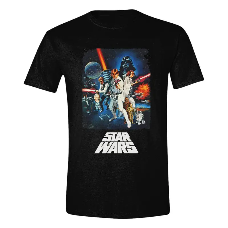 Star Wars A New Hope T-Shirt Retro Poster   Größe M