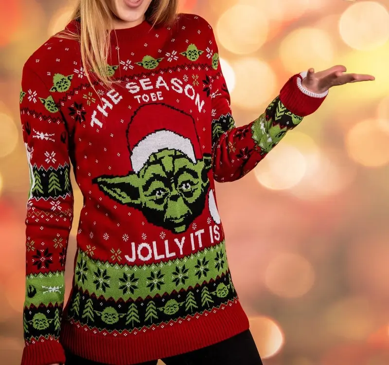 Star Wars Christmas Pullover Yoda Größe M