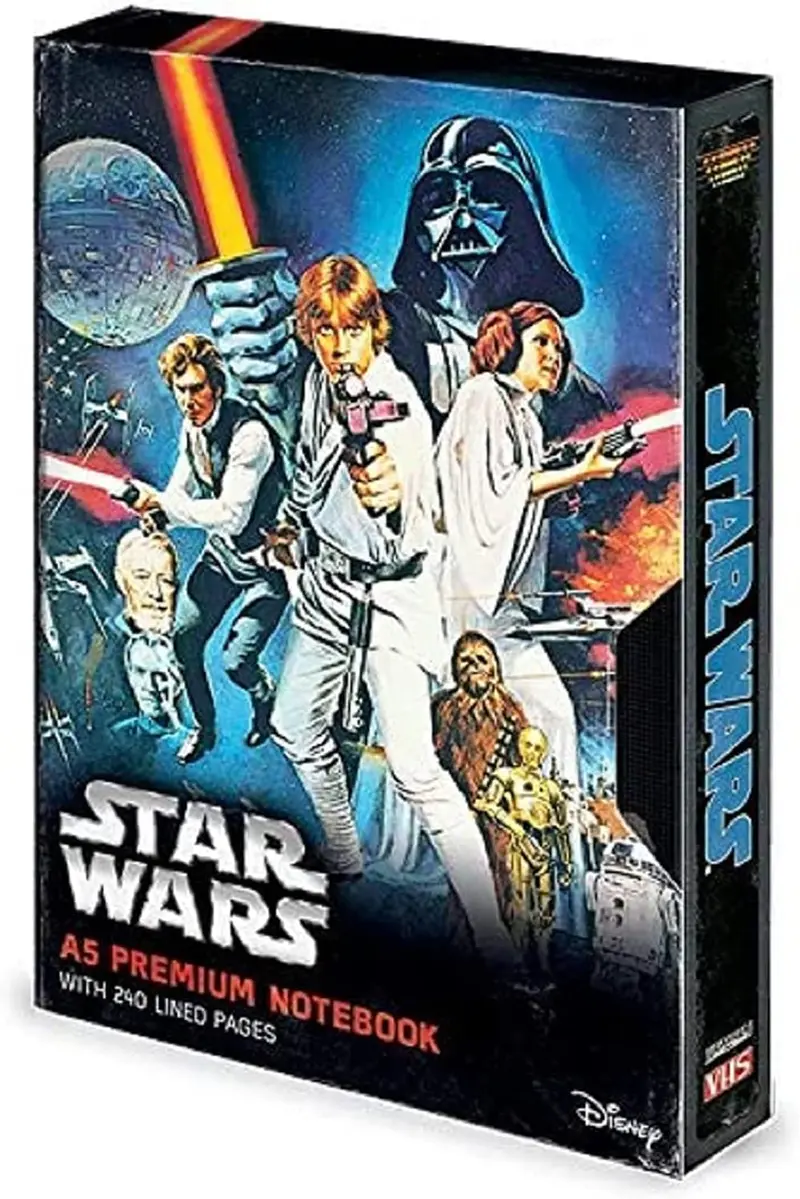 Star Wars - Eine neue Hoffnung VHS - A5 Premium Notizbuch