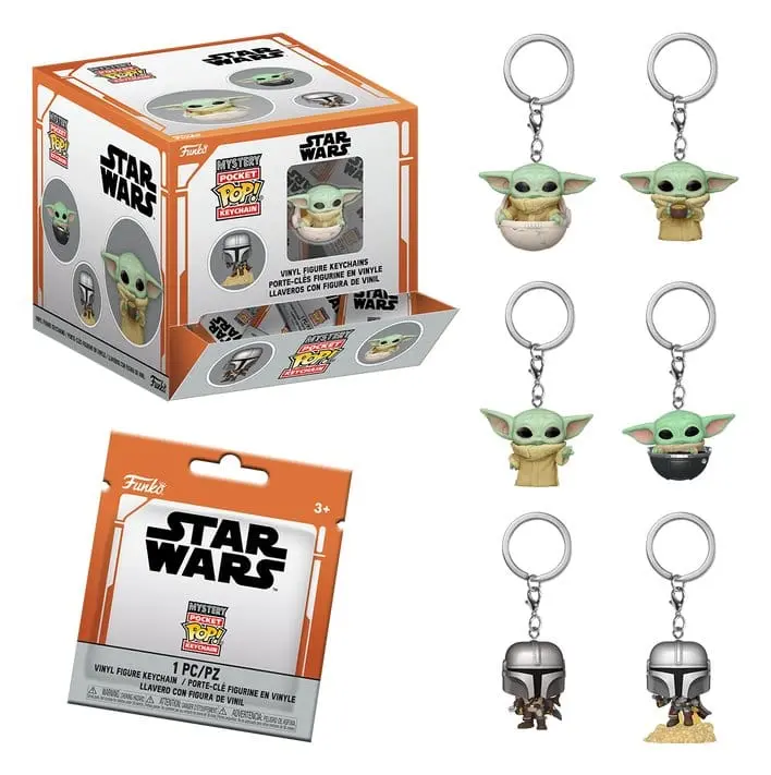 Star Wars POP! Vinyl Schlüsselanhänger The Mandalorian 4 cm Display (12)