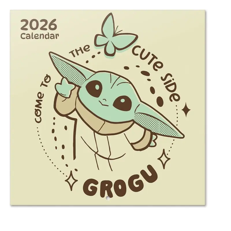 Star Wars The Mandalorian and Grogu Wandkalender 2027 30 x 30 cm