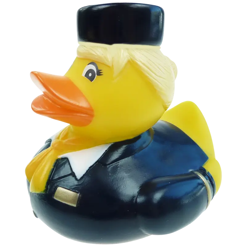 Stewardess Flugbegleiterin Ente Badeente Quietscheente Factotum